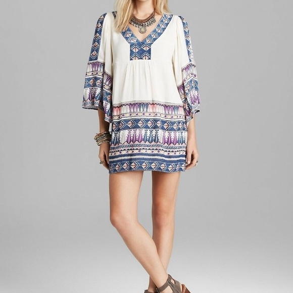 Free People Dresses & Skirts - Free People Terra Nova Bohemian Dress Med Cream